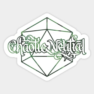 Chaotic Neutral D20 Sticker